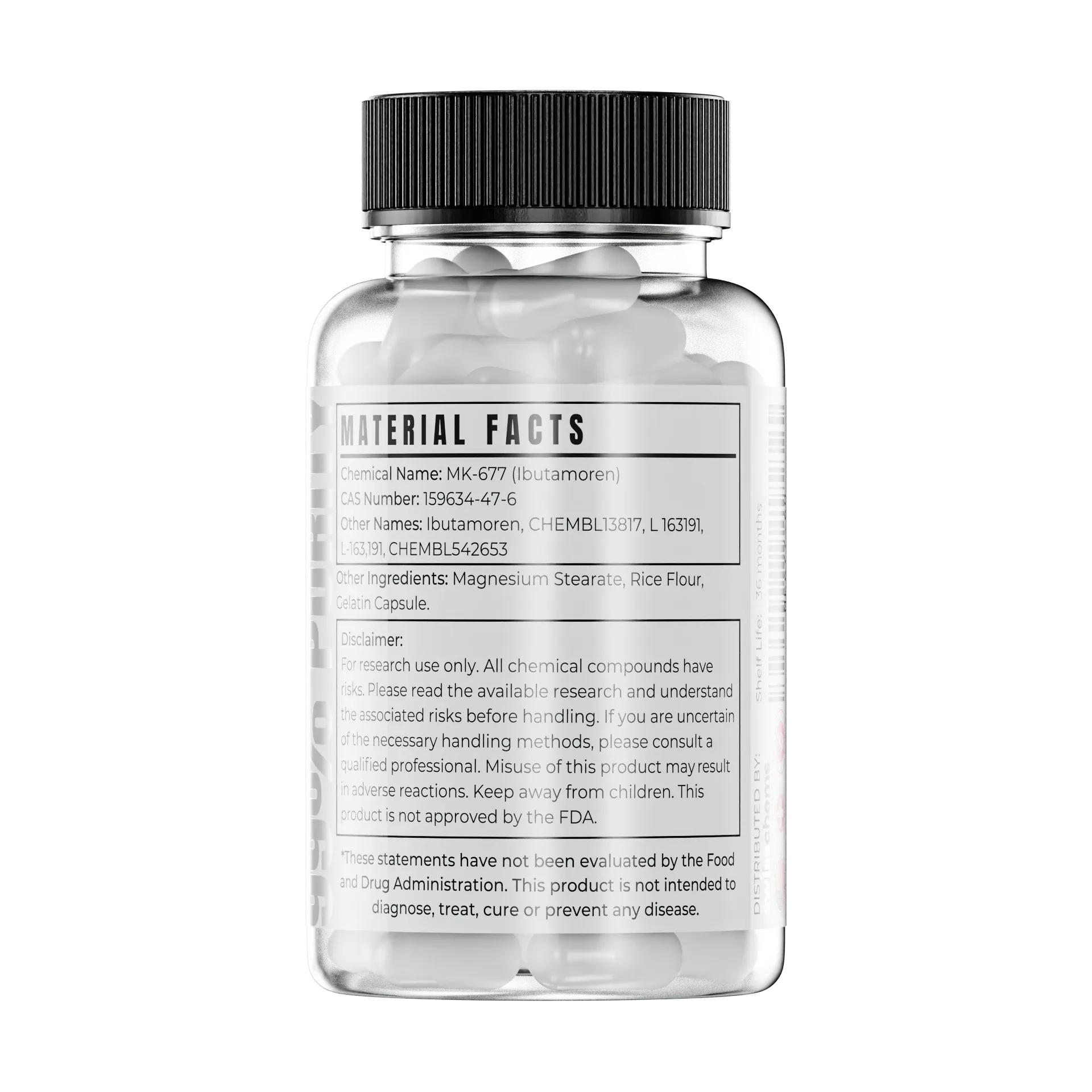 SwissChems MK-677 Ibutamoren Capsules 10mg 60 Count - Image 2