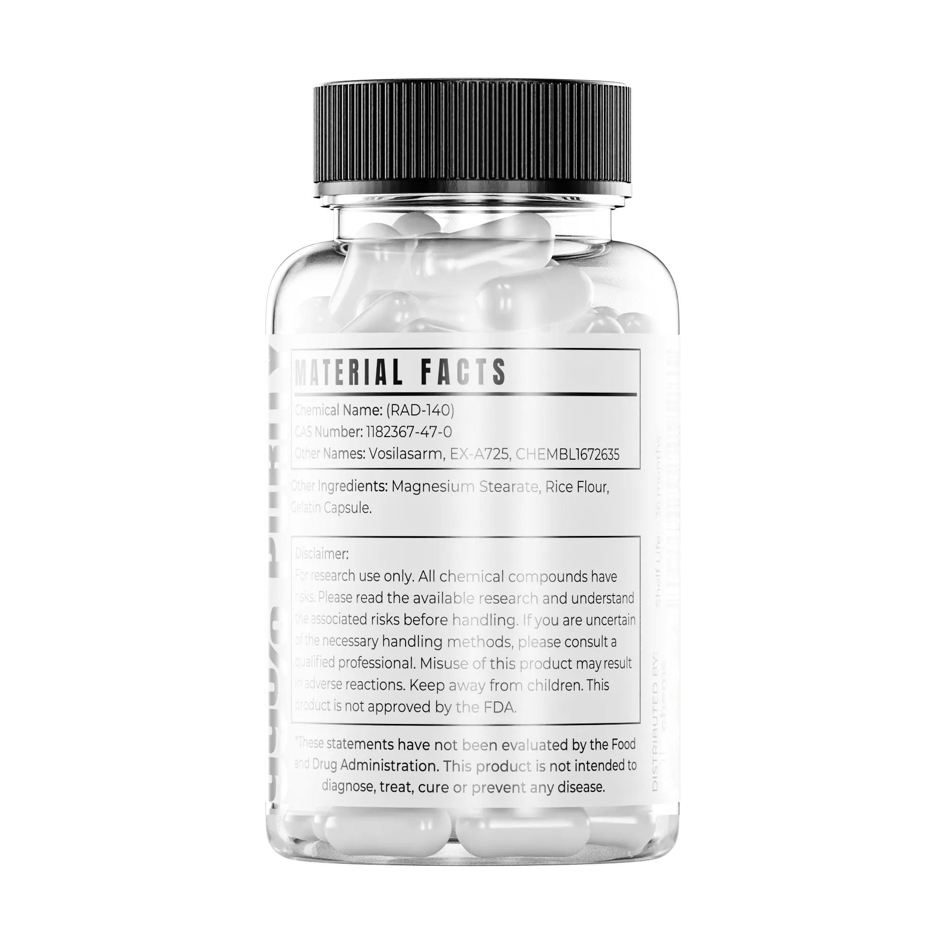 SwissChems RAD-140 Testolone 10mg Per Capsule 60 Capsules - Image 2